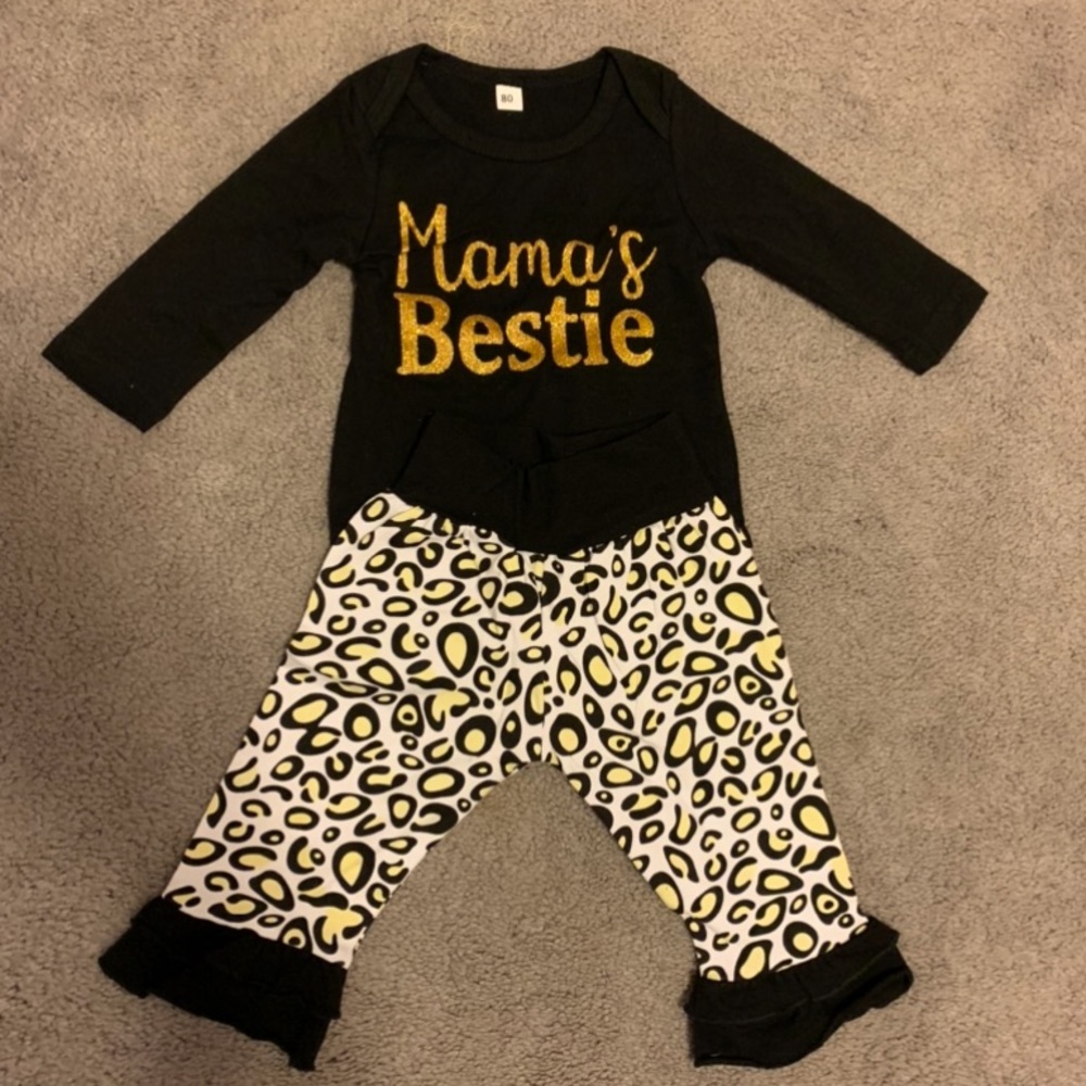 Baby girl outfit mamas bestie